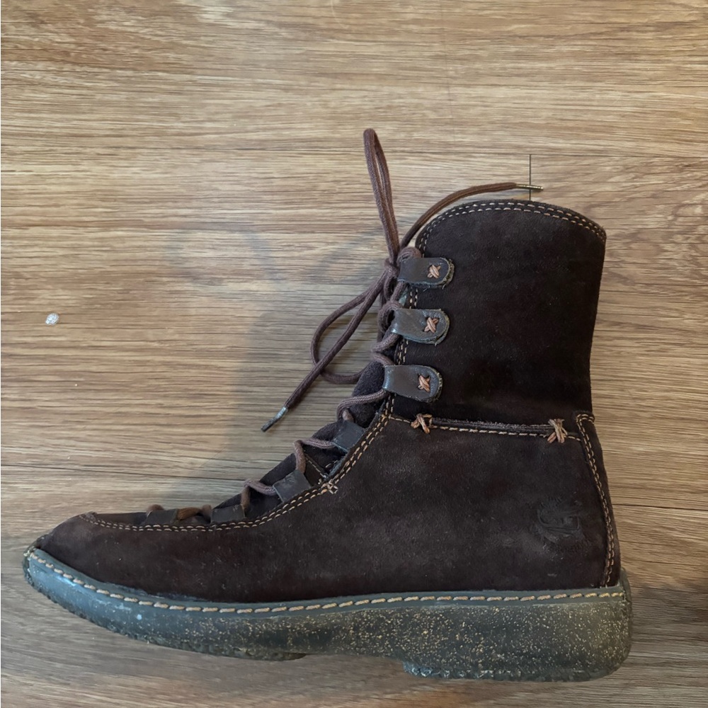 Timberland Reykir Ghillie Dark Brown Lace-Up Boots